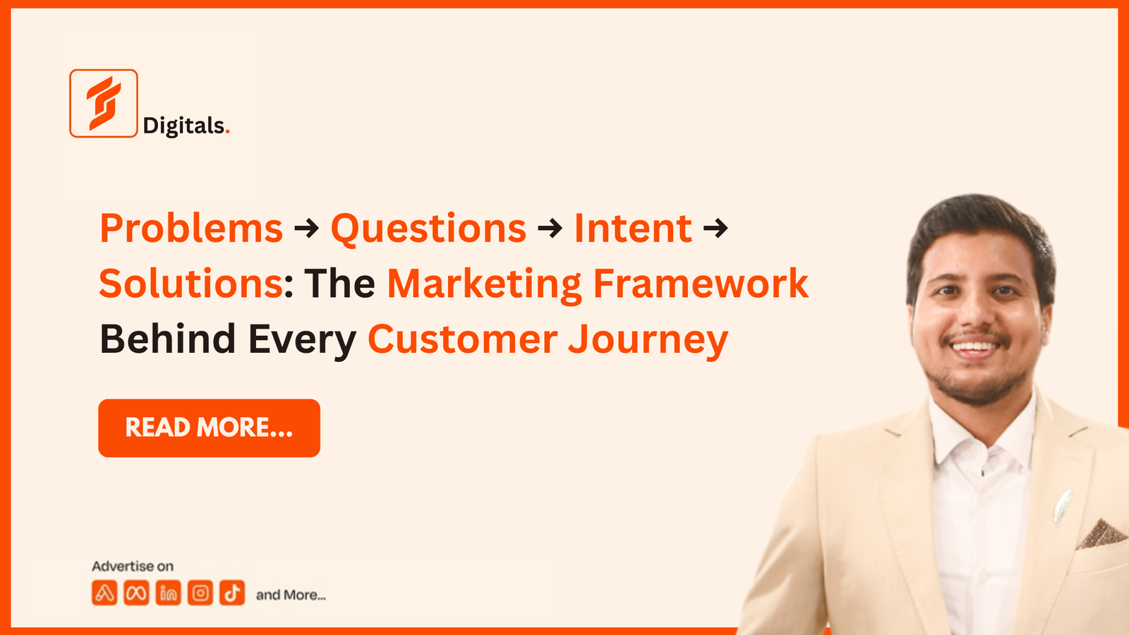 The simplest way to understand modern customer behavior is: Problems → Questions → Intent → Solutions
